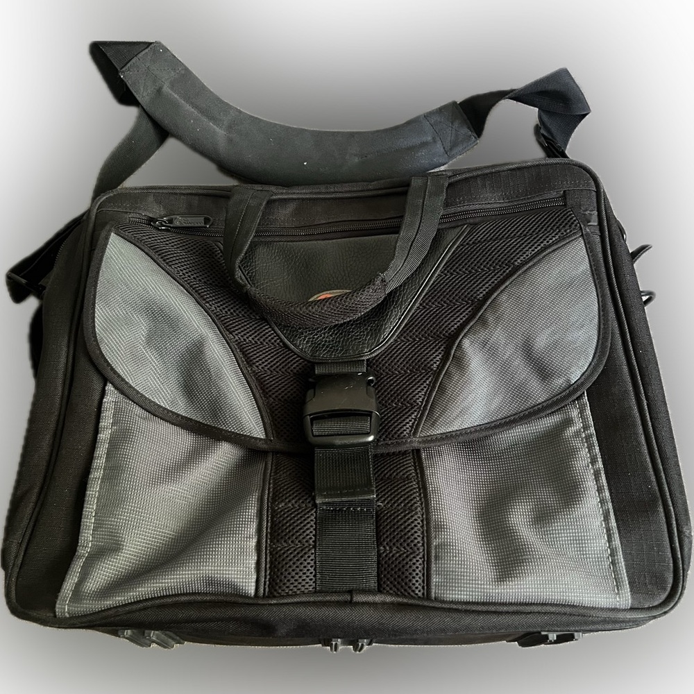Black and Grey Laptop Bag